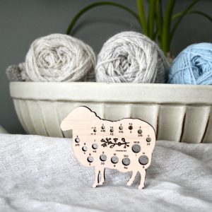 Sheep Knitting Needle Gauge - US0 to US11