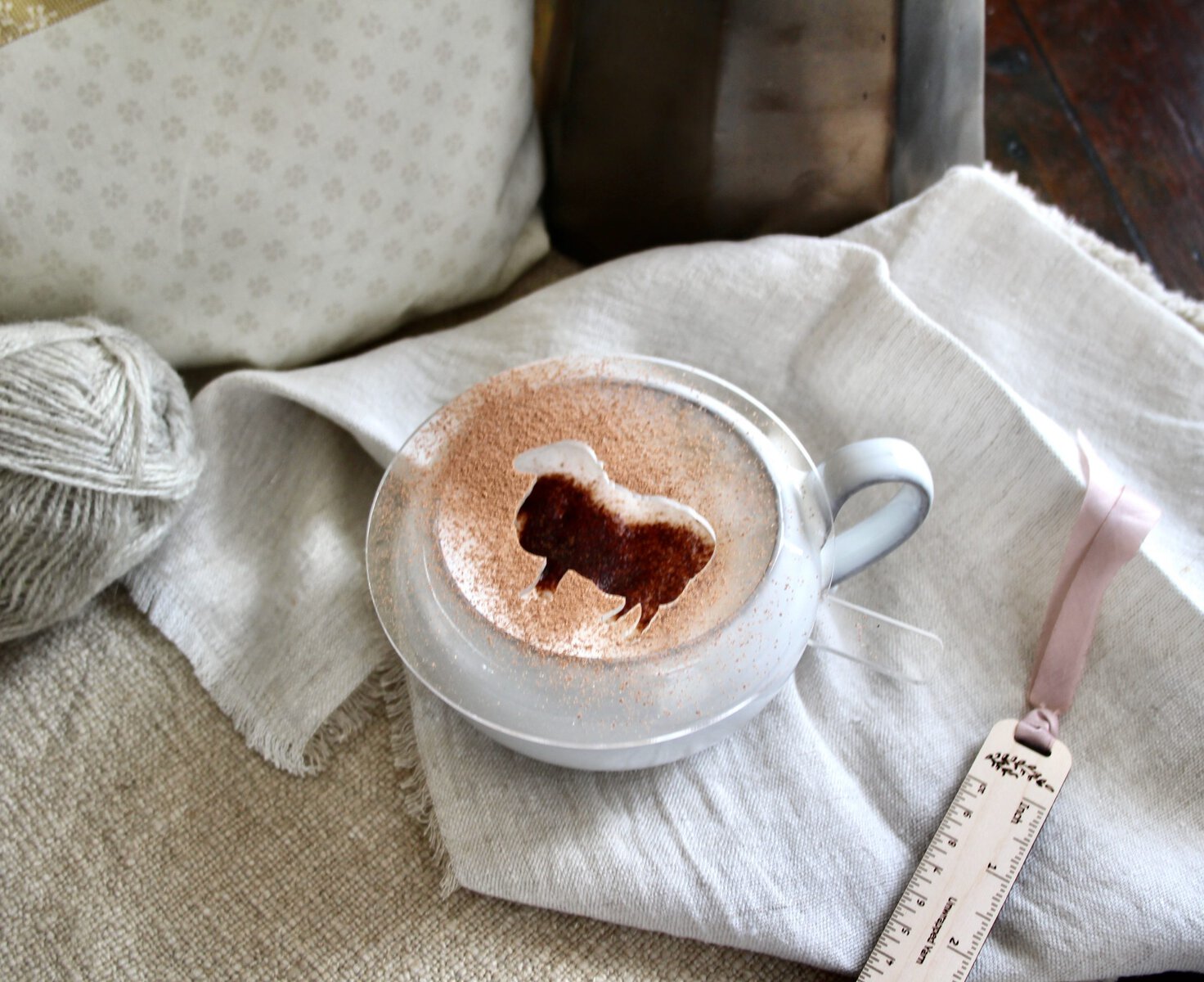 Sheep Latte Art Stencil - Image 2