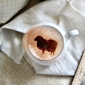 Sheep Latte Art Stencil