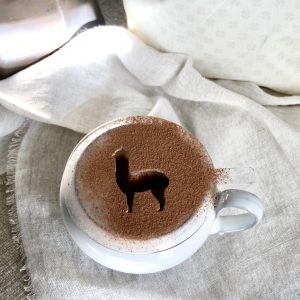Alpaca Latte Art Stencil