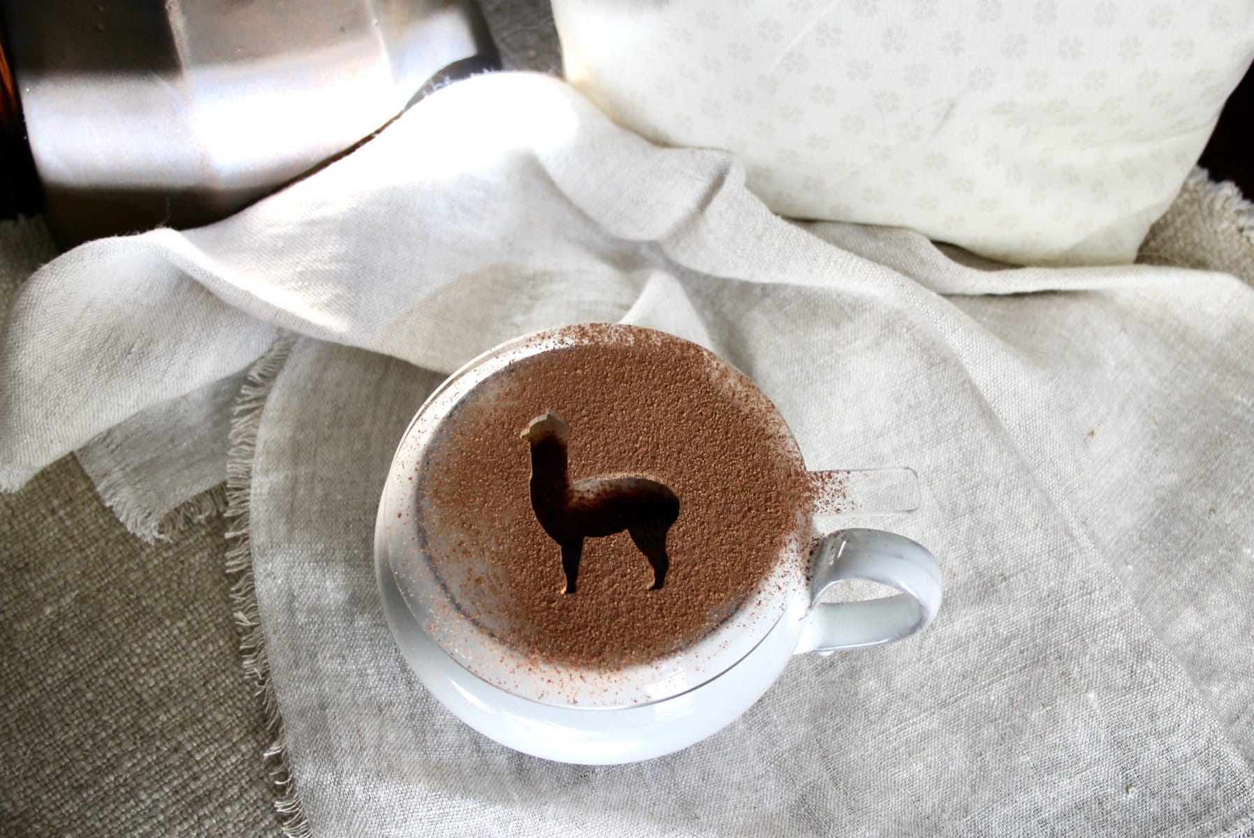 Alpaca Latte Art Stencil