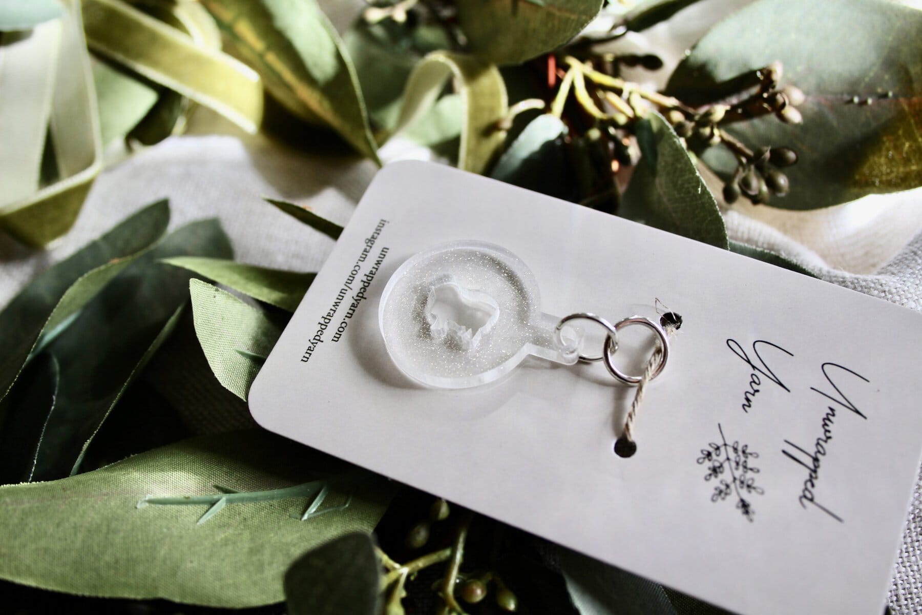 Individual Mini Latte Art Stencil Stitch Marker with Sheep Design