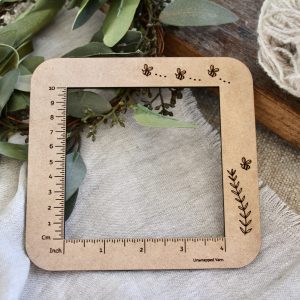 4-inch Swatch Gauge Ruler with Bee Design