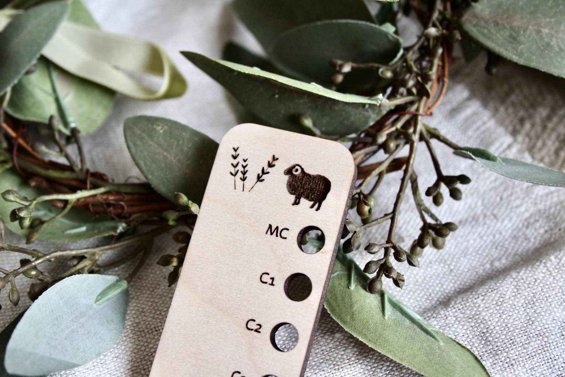 Engraved Sheep Colourwork Reference Tool - Image 2