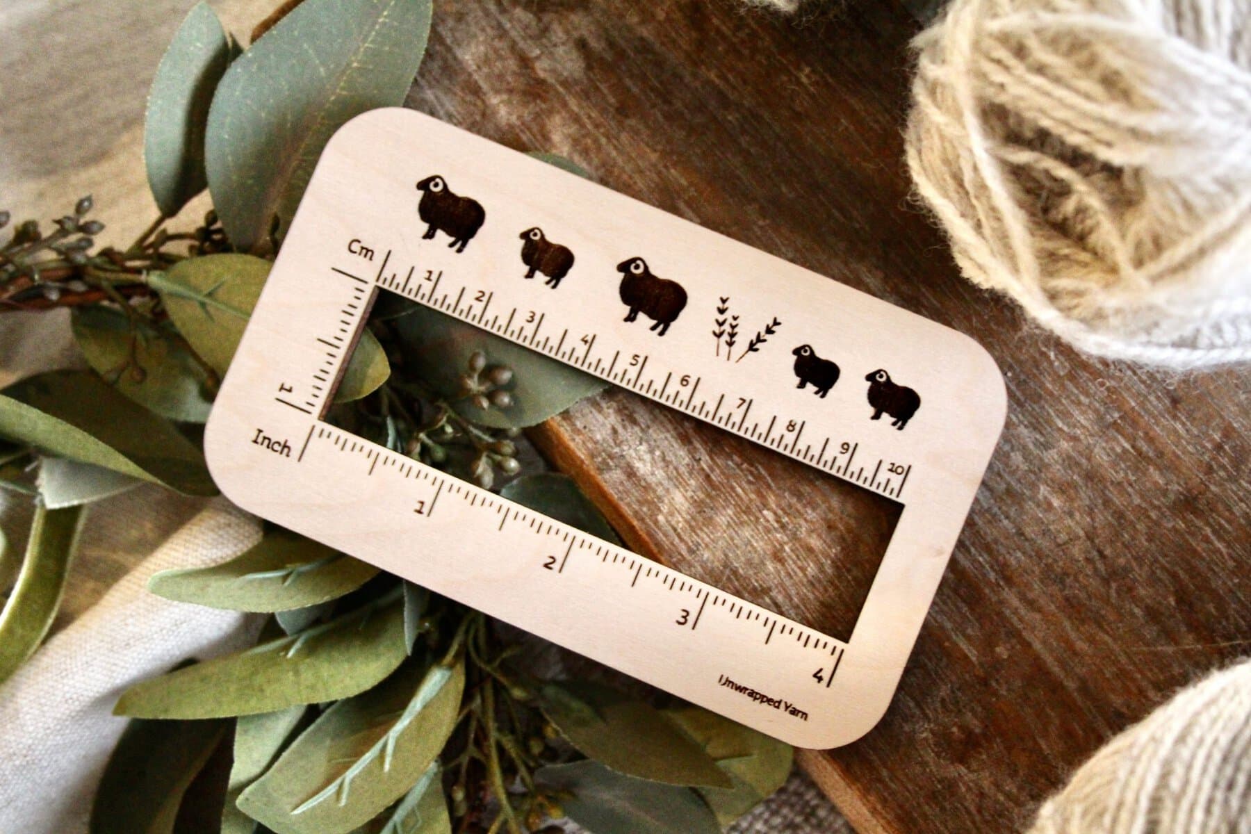 Swatch Gauge Measurement Tool with Sheep Design - Image 2