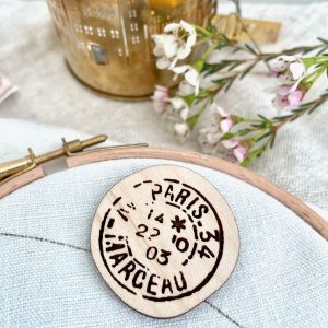 Paris Postage Stamp Needle Minder