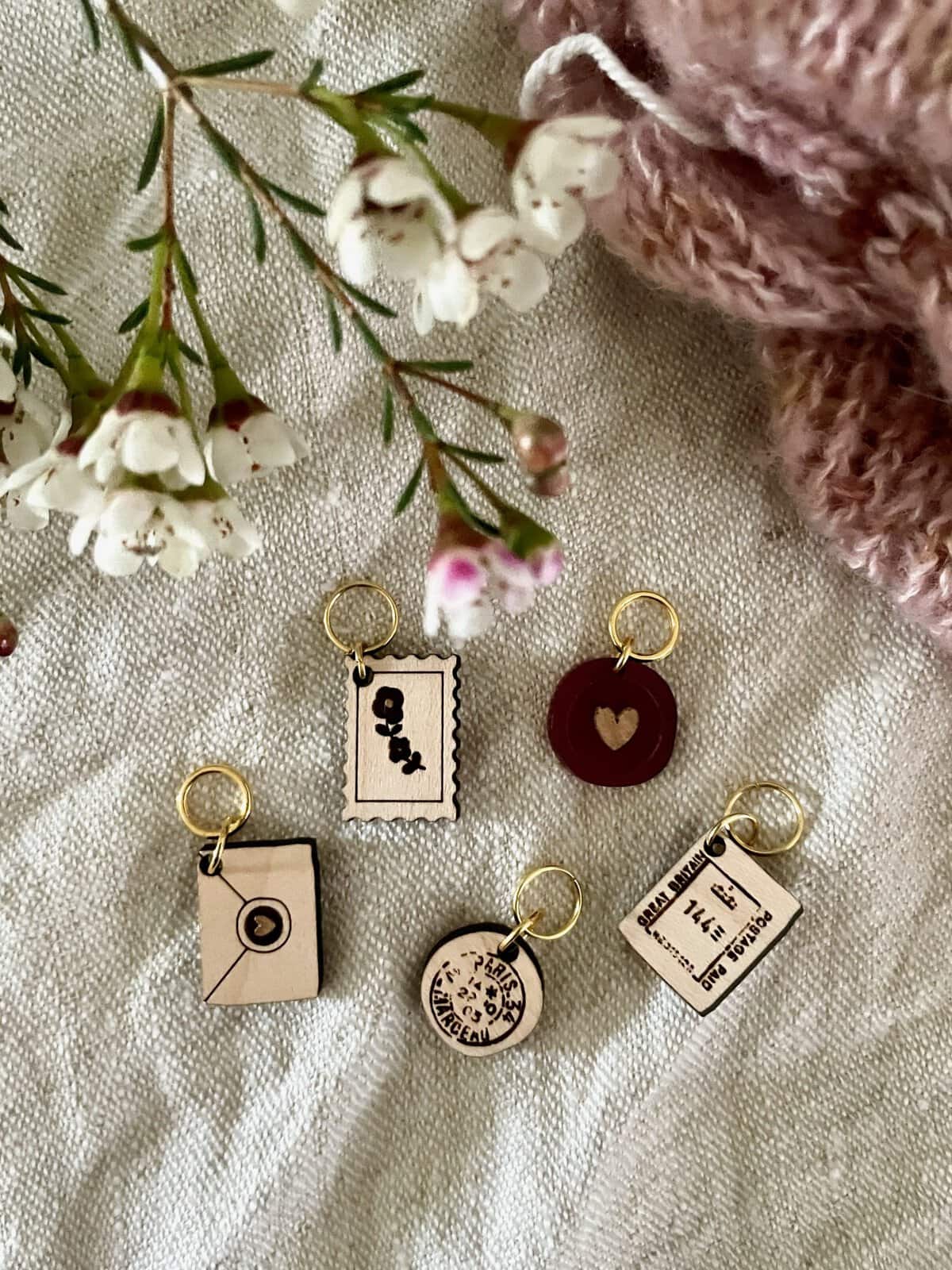 Sealed with Love Set of Stitch Markers