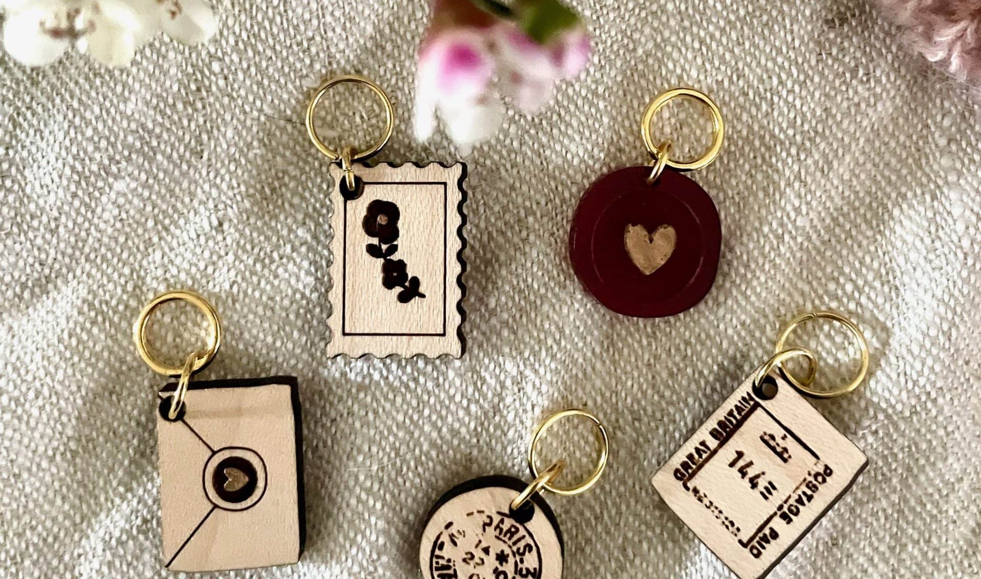 Floral Stamp Stitch Marker - Image 2