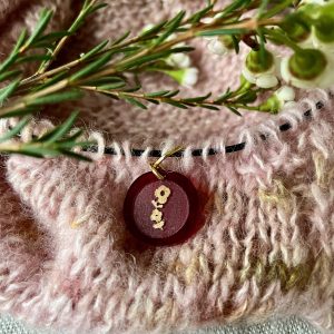 Faux Waxed Seal Floral Stitch Marker
