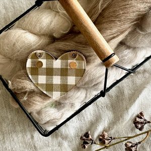 Gingham Heart Row Counter