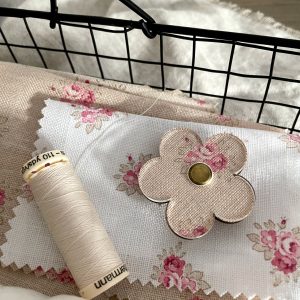 Pink and Green Floral Needle Minder