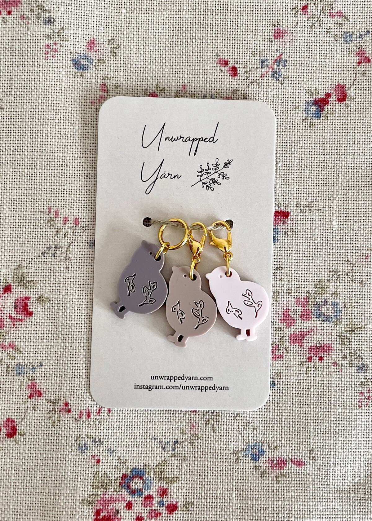 The Pink Collection of Chick Stitch Markers/Progress Keepers