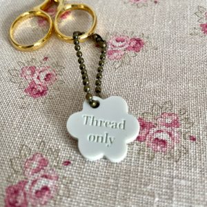 Thread Only Scissor Floral Charm