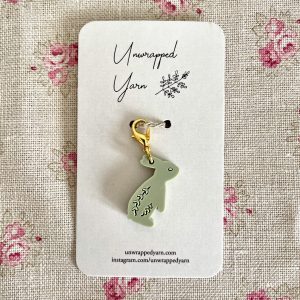 Sage the Rabbit Stitch Marker/Progress Keeper