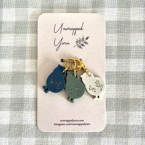 The Blue Collection of Chick Stitch Markers/Progress Keepers