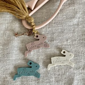 Fabric Only Rabbit Scissor Charm