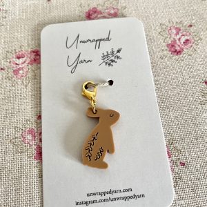 Toffee the Rabbit Stitch Marker/Progress Keeper