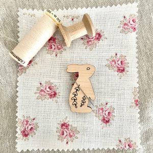 Wooden Rabbit Needle Minder