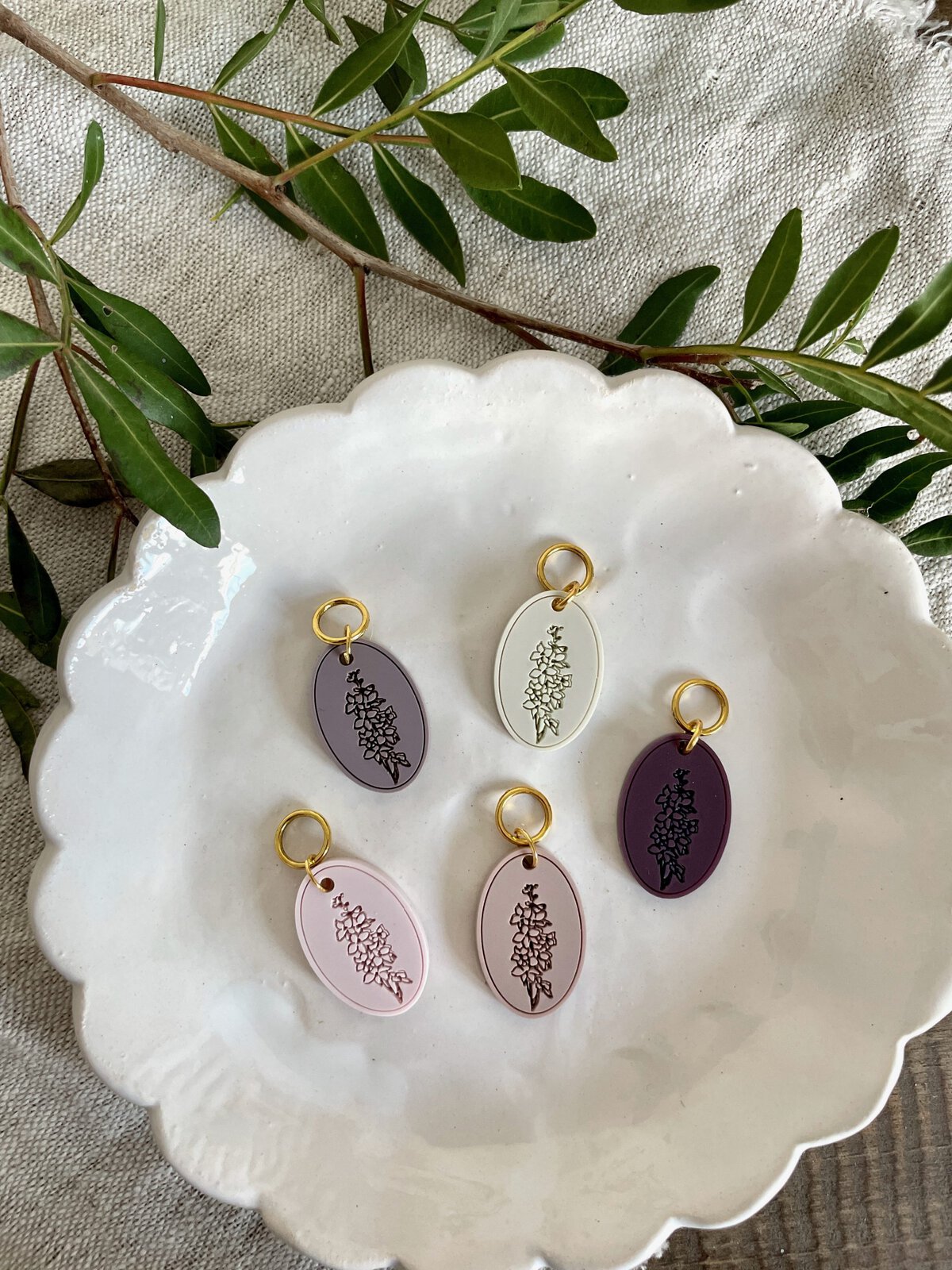 Delphinium Stitch Marker/Progress Keeper