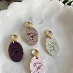 Peony Stitch Marker/Progress Keeper