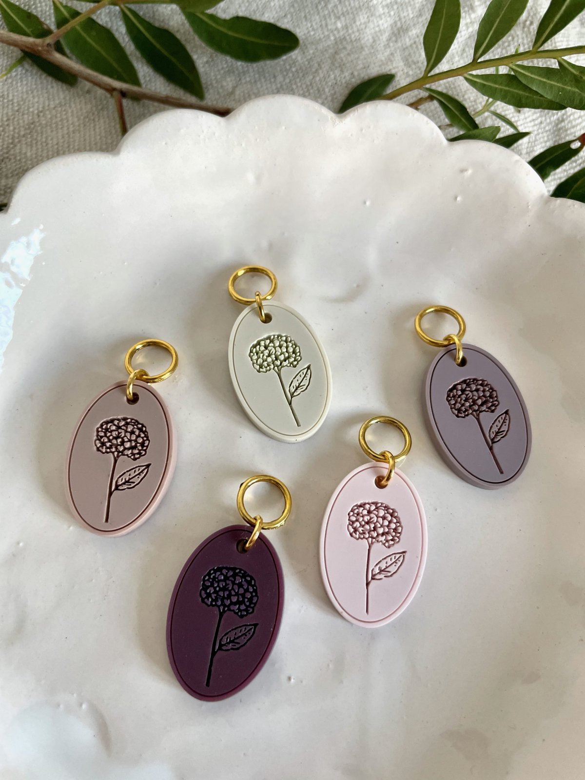 Hydrangea Stitch Marker/Progress Keeper