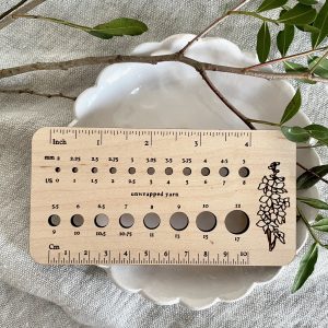 Delphinium Knitting Needle Gauge