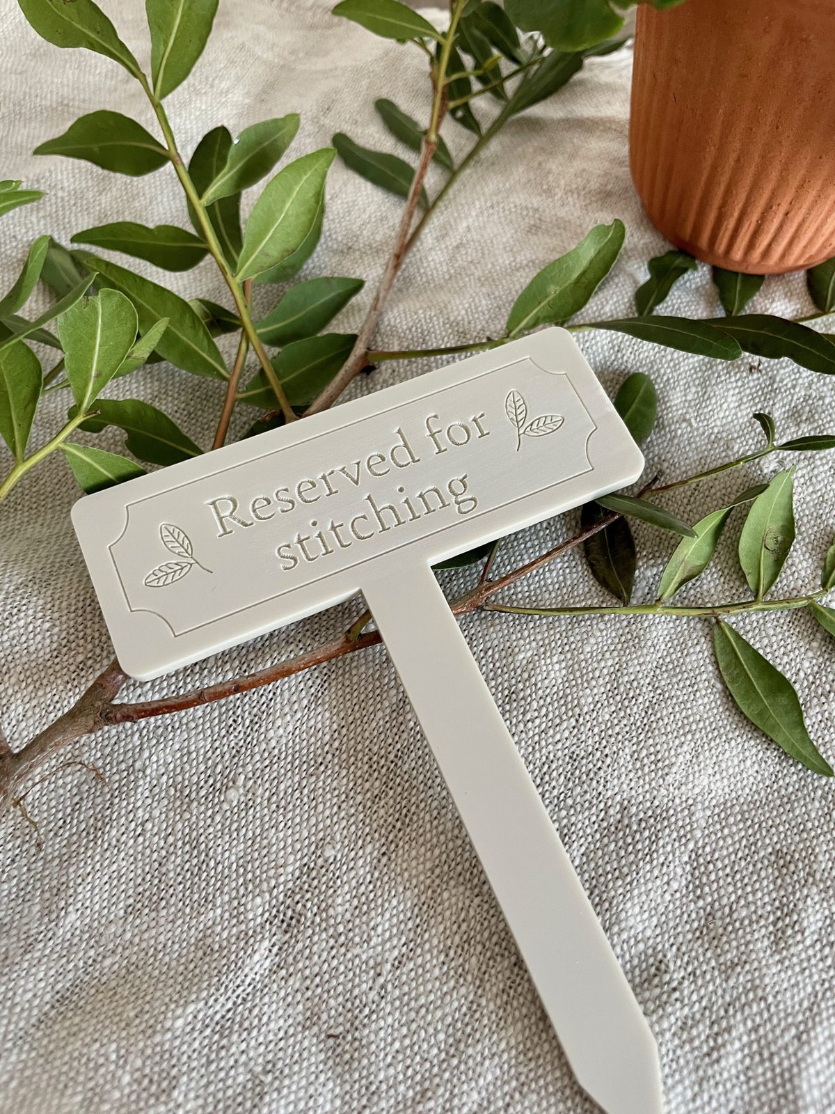 Reserved for Stitching Sign