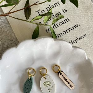Hydrangea Stitch Marker/Progress Keeper Set