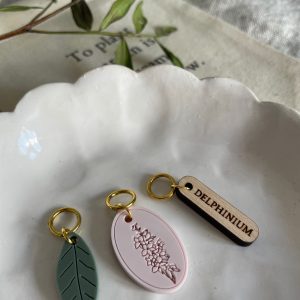 Delphinium Stitch Marker/Progress Keeper Set