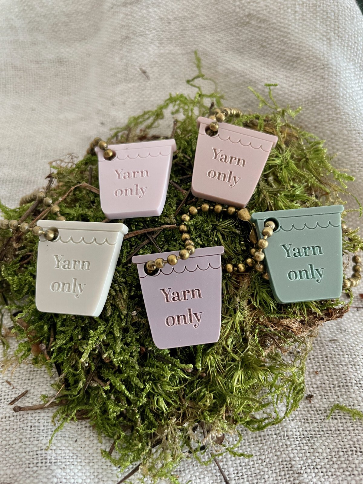 Yarn Only Flower Pot Scissor Charm - Image 2