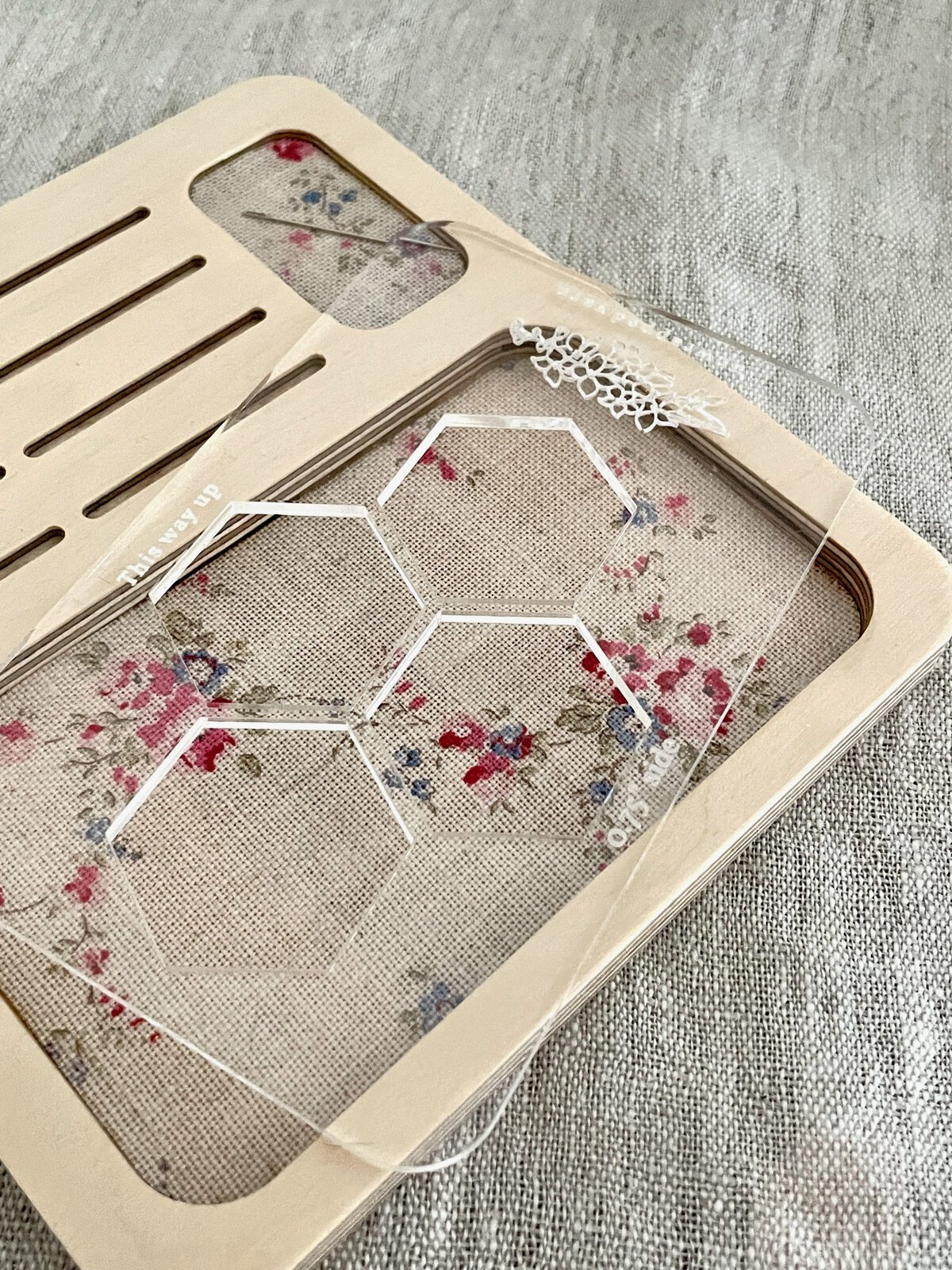 English Paper Piecing Multi Hexie Stencil with 0.75 Inch Side