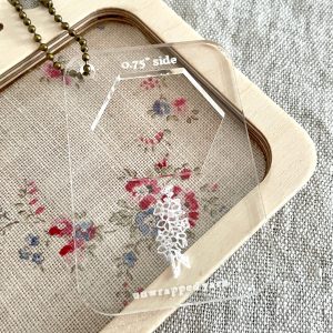 English Paper Piecing Hexi Stencil Keychain