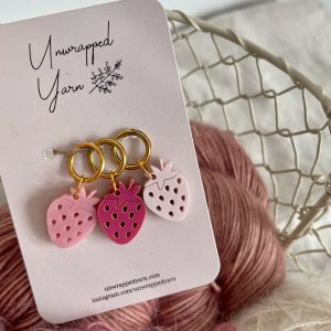 Strawberry Stitch Marker Set