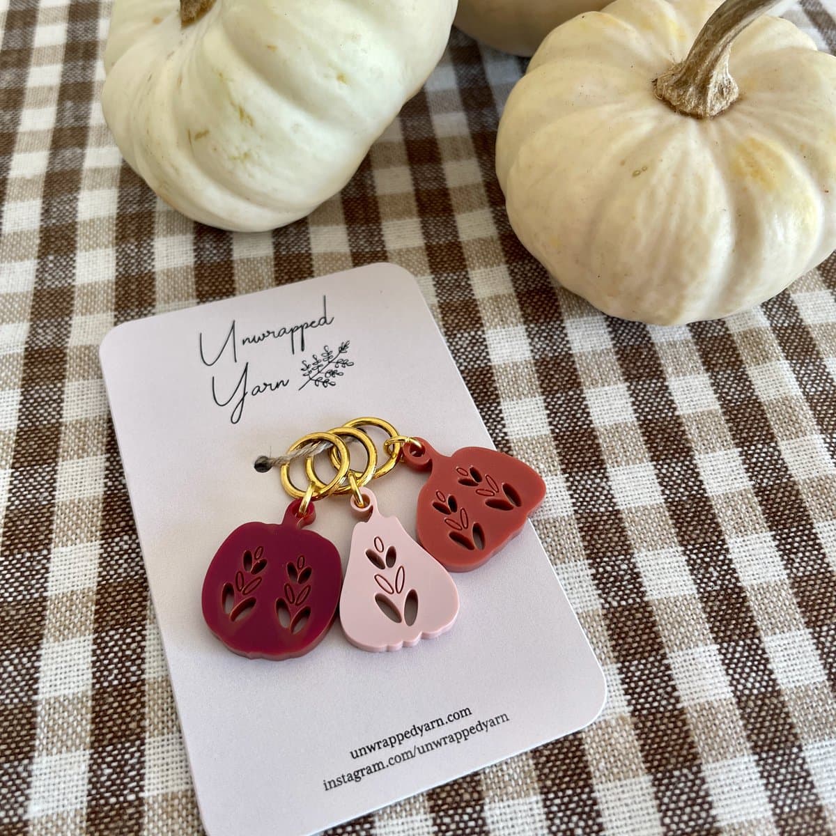 Pumpkin Stitch Marker Set - Image 3