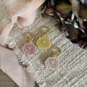 Chrysanthemum Stitch Marker Set