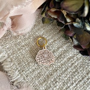 Chrysanthemum Stitch Marker/Progress Keeper