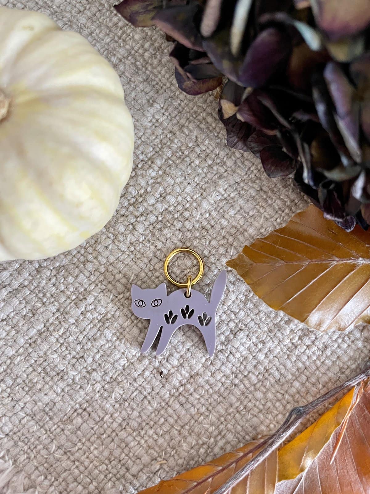 Scary Cat Stitch Marker/Progress Keeper - Image 6