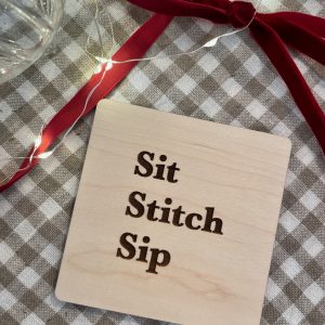 Sit Stitch Sip Coaster