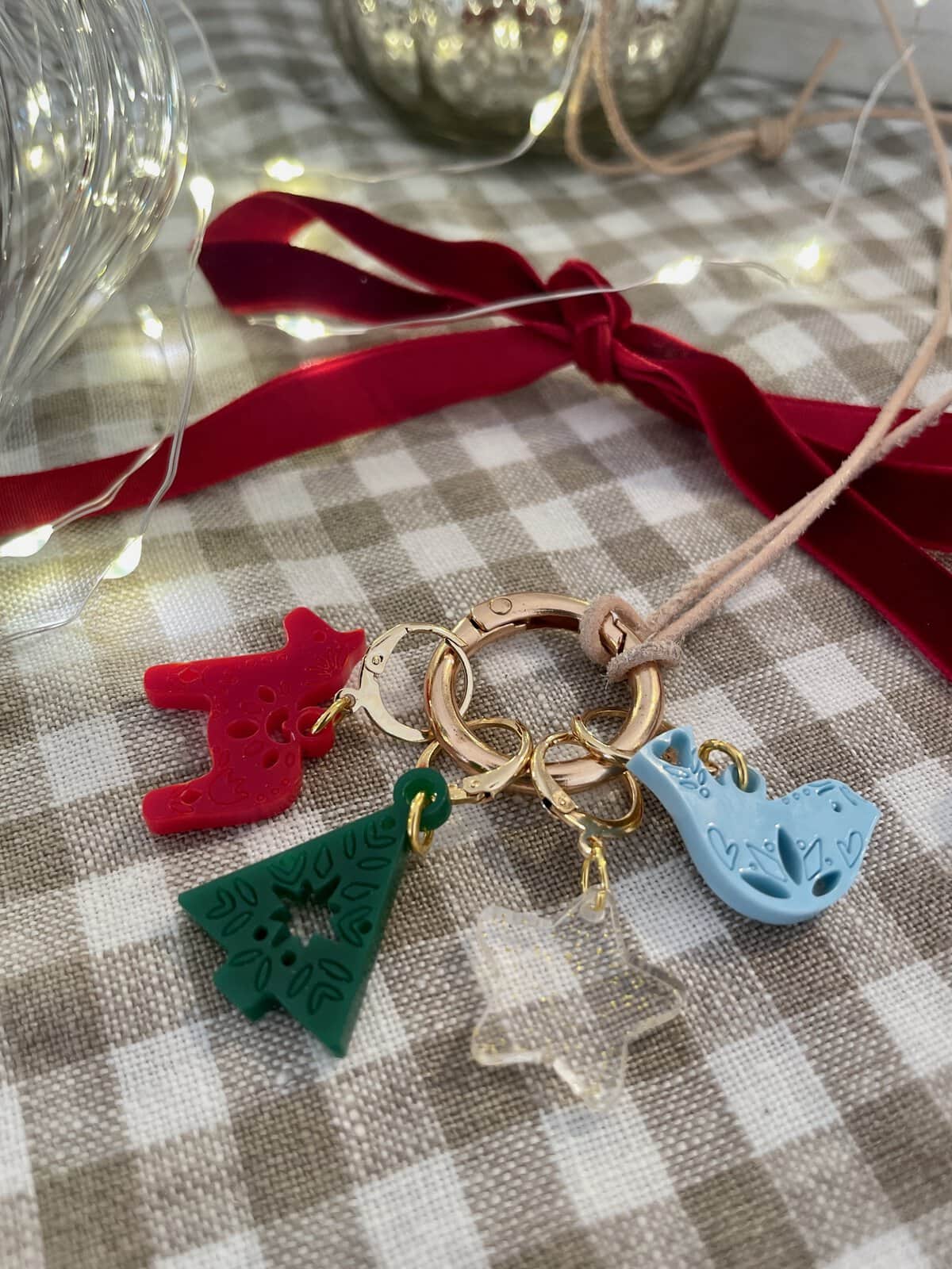 Scandinavian Themed Bag Charm