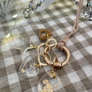 All Gold Stitch Marker Necklace