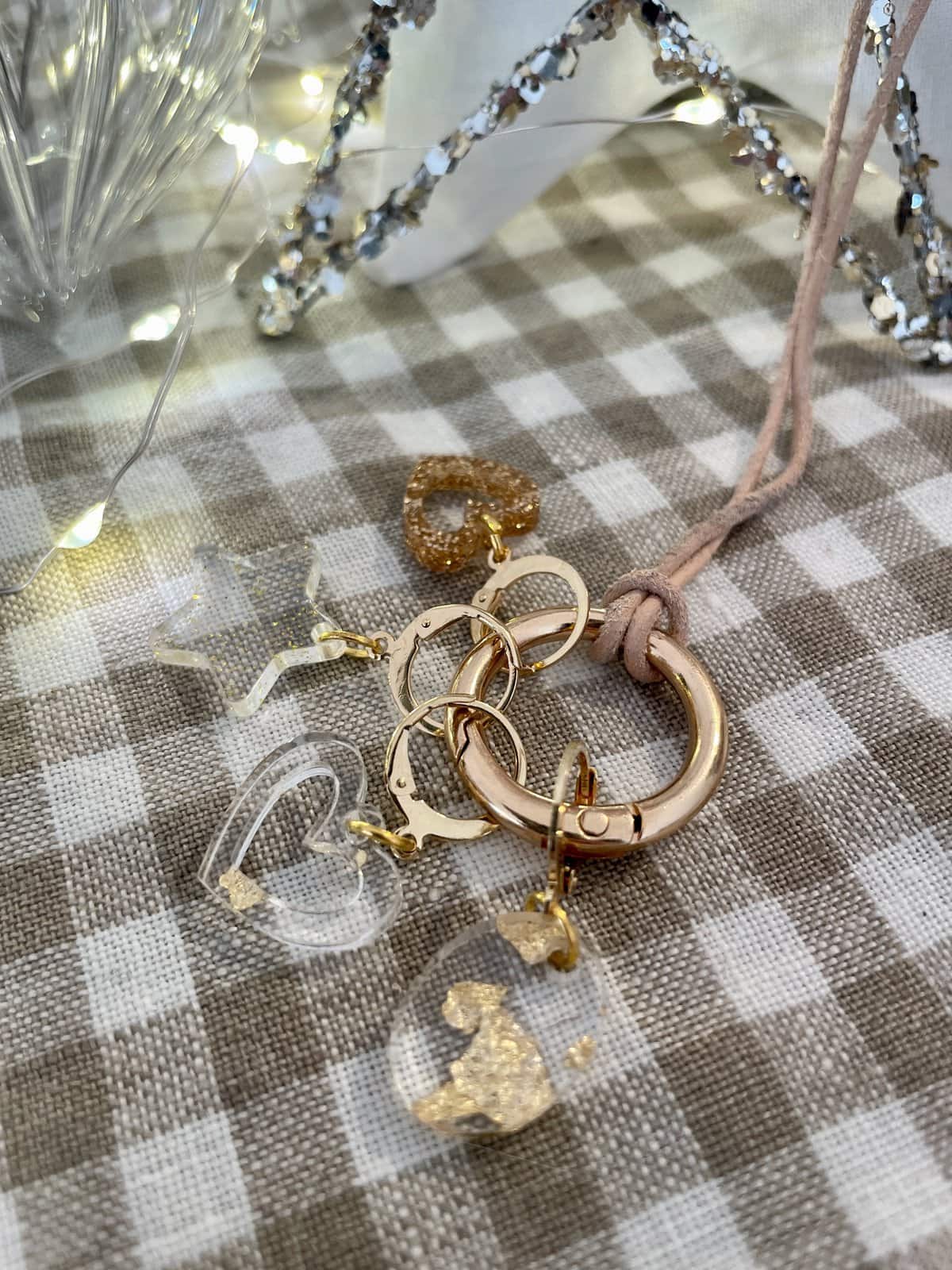 All Gold Stitch Marker Necklace