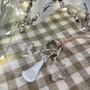 All Silver Stitch Marker Necklace