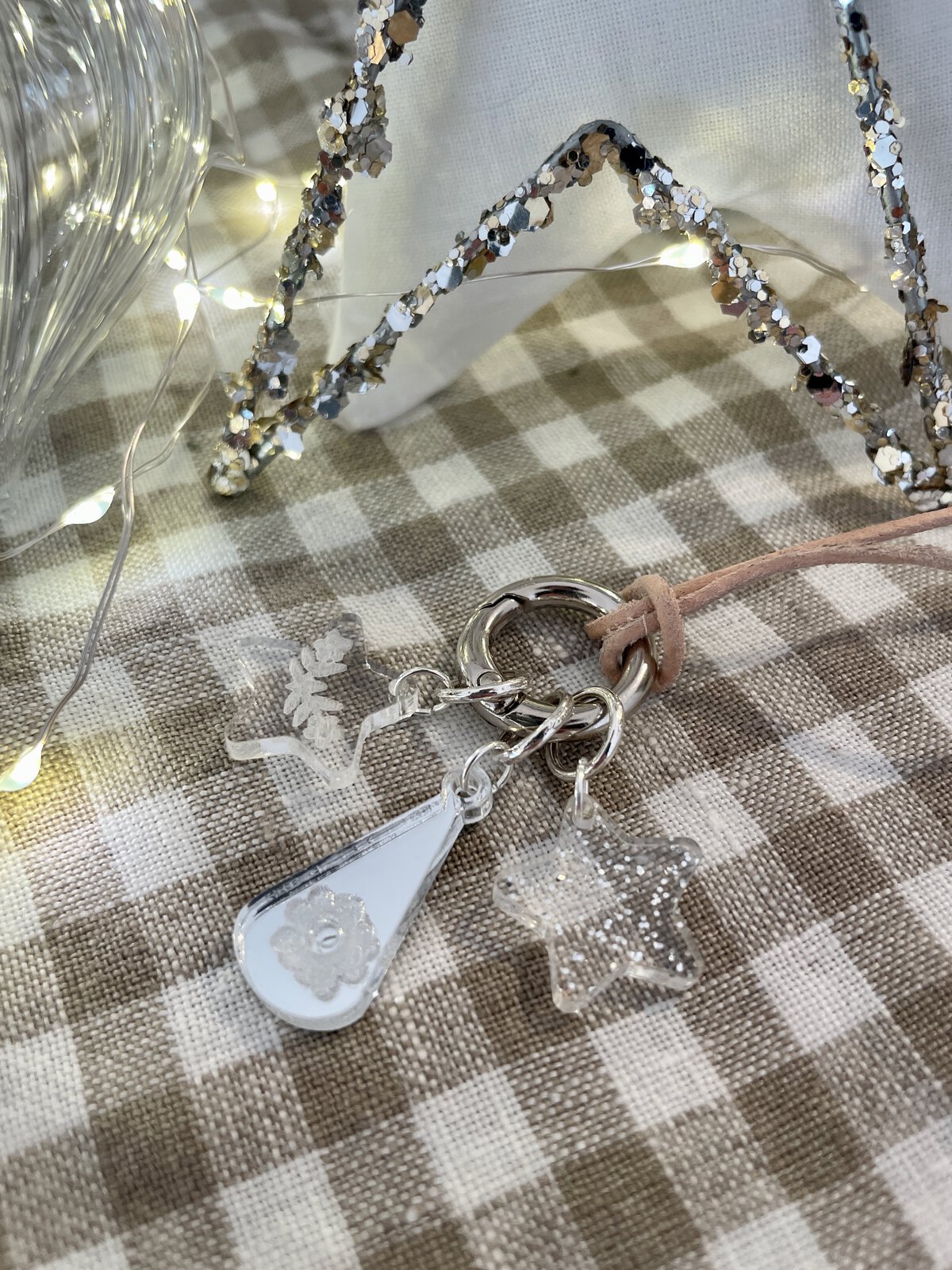All Silver Stitch Marker Necklace
