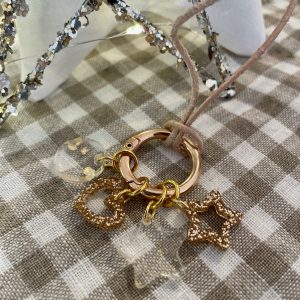 Gold Sparkle Stitch Marker Necklace