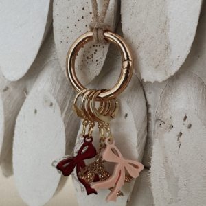 Bow Stitch Marker Necklace