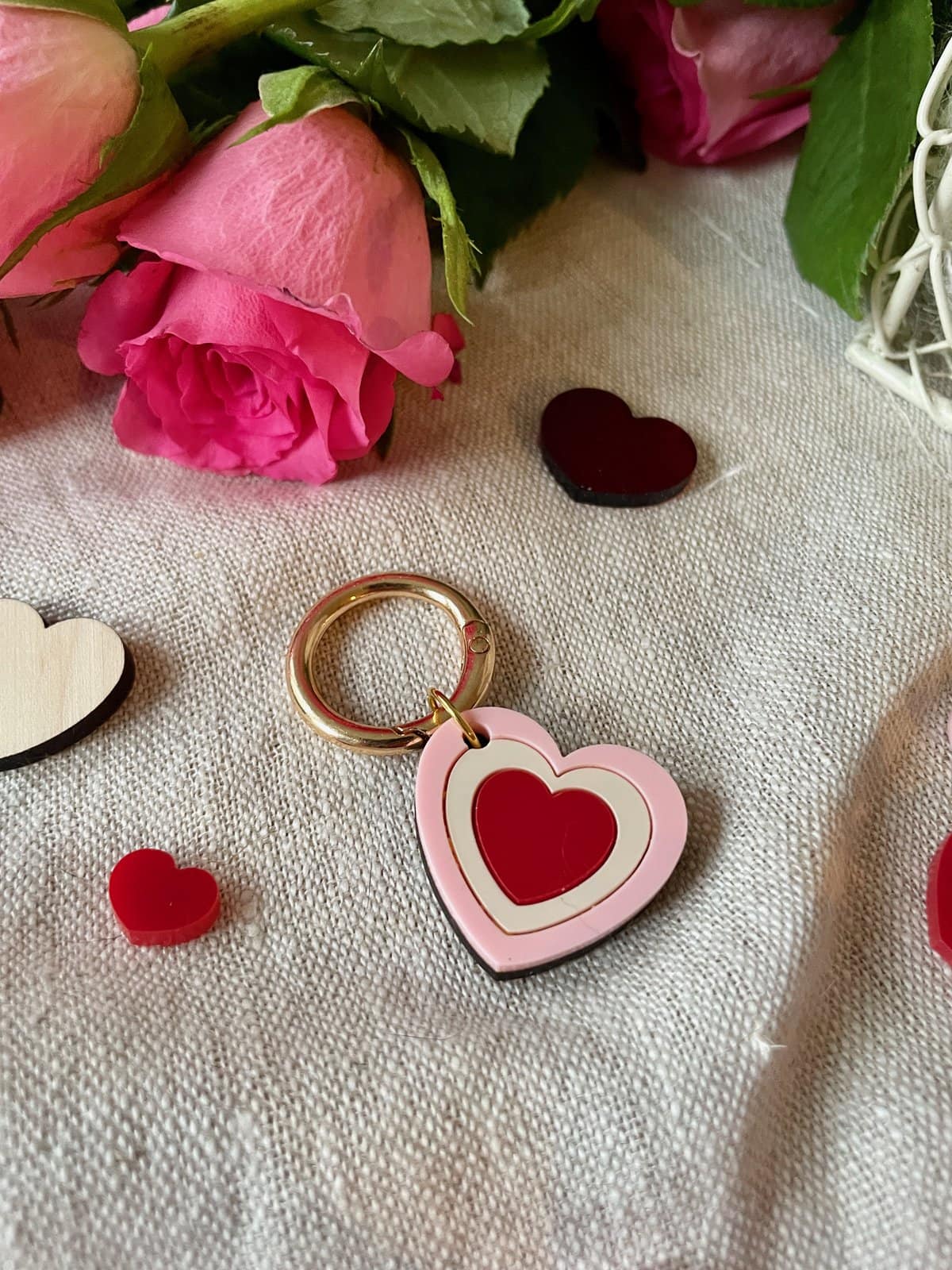 Heart Shaped Bag Charm - Image 3