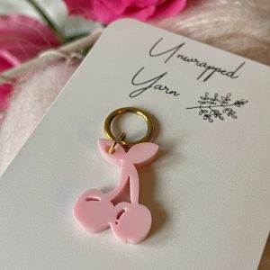 Pink Cherry Stitch Marker