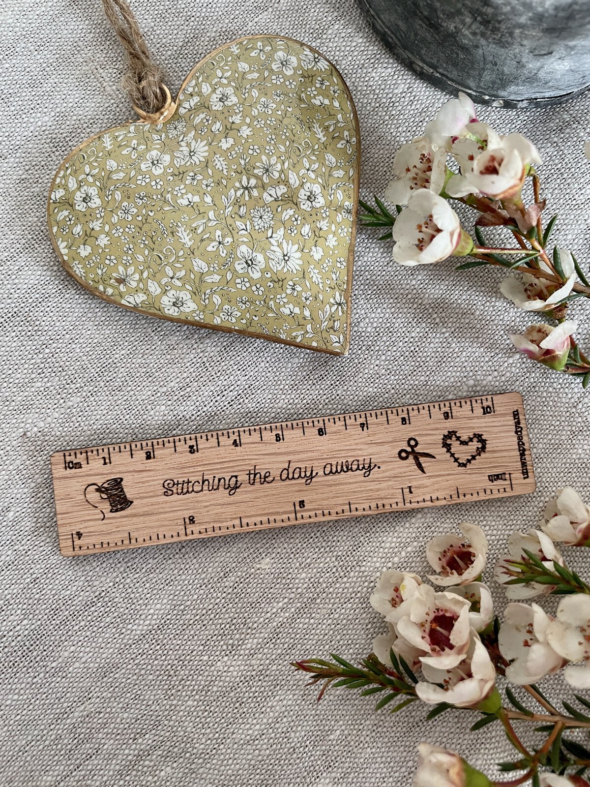 Stitching the Day Away 4-inch Ruler