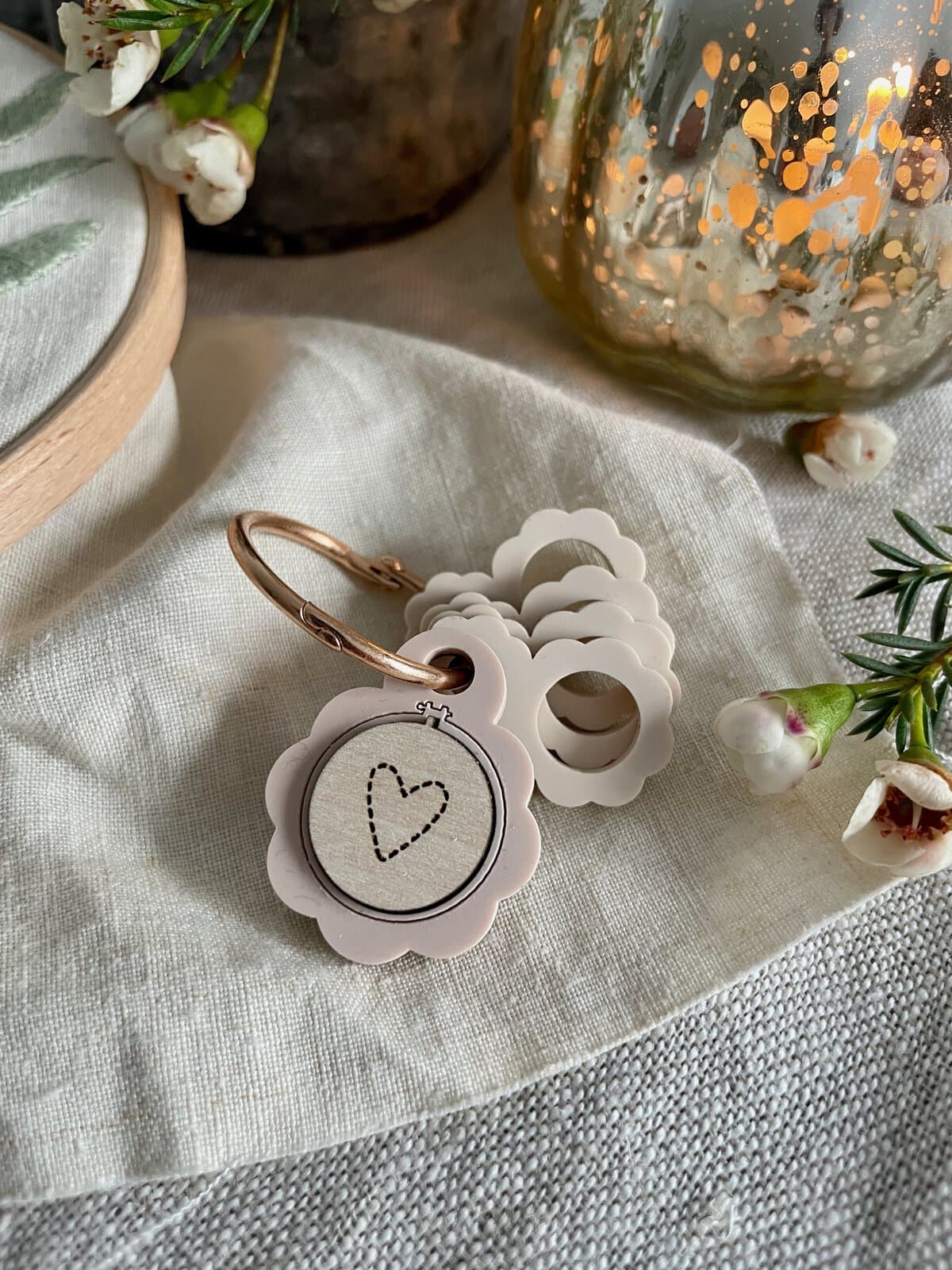 Spring Floral Design Floss Drops with Charm - Image 5