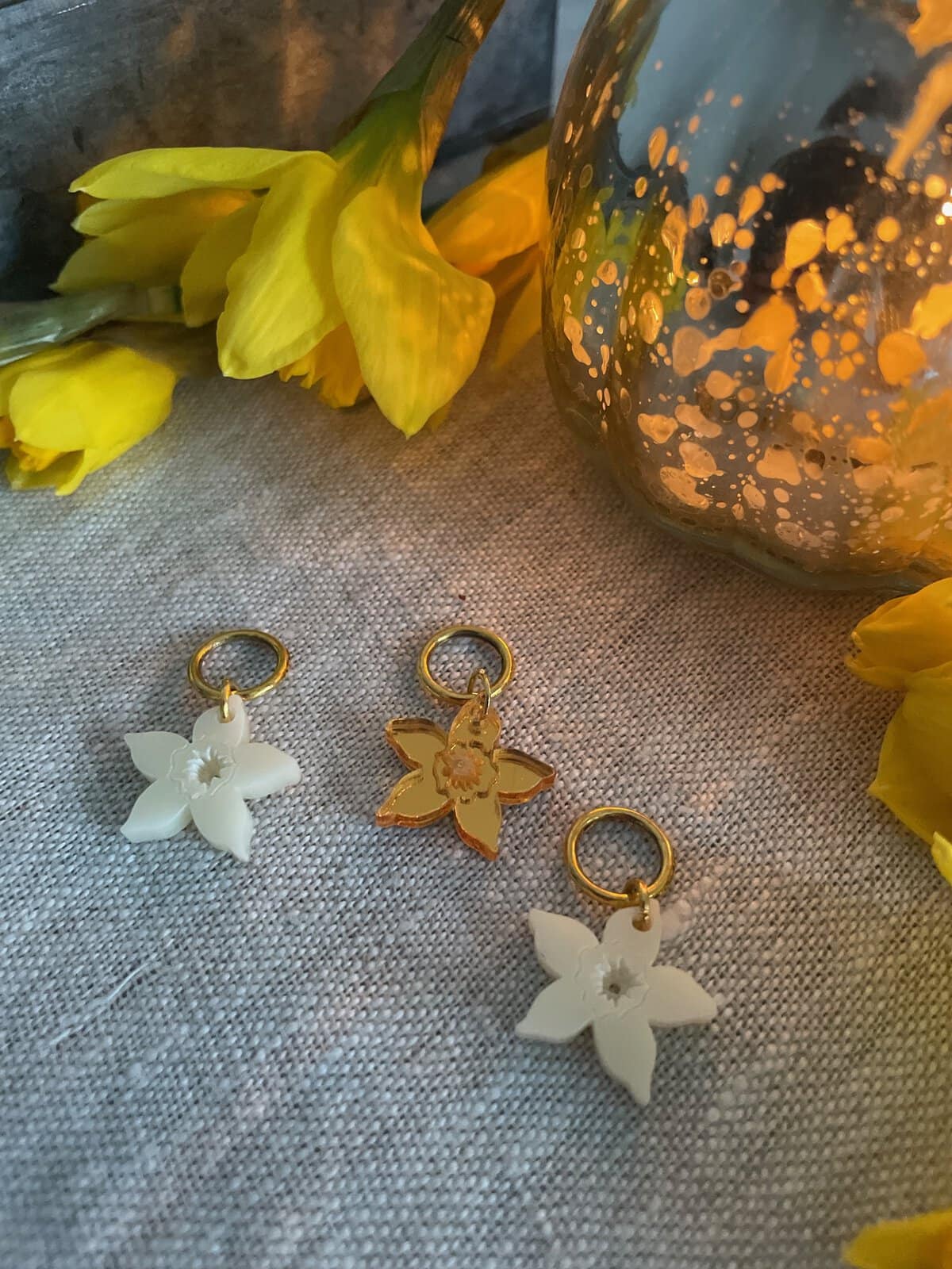 Daffodil Stitch Marker Set